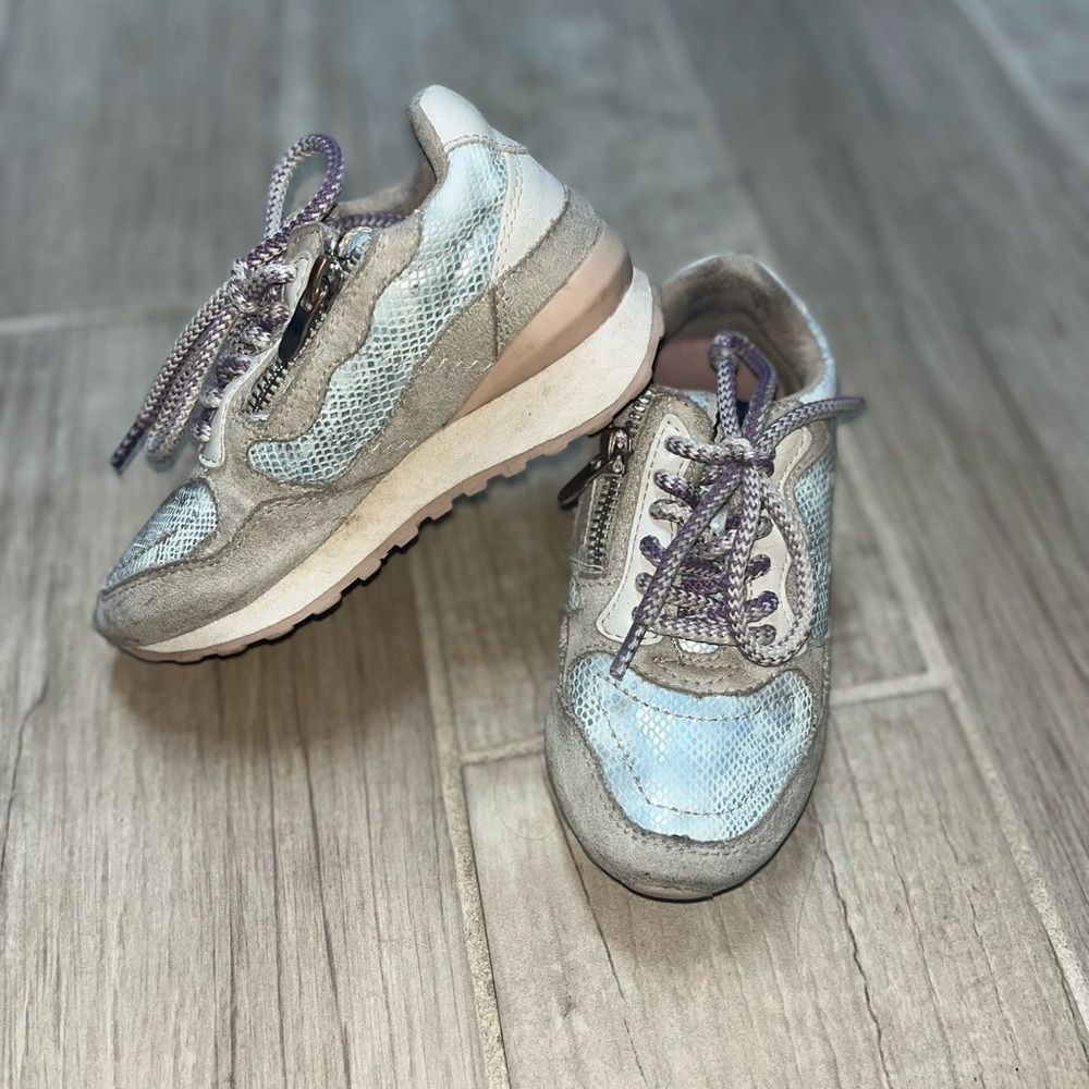 ShuShop Aqua and Cream Sneakers